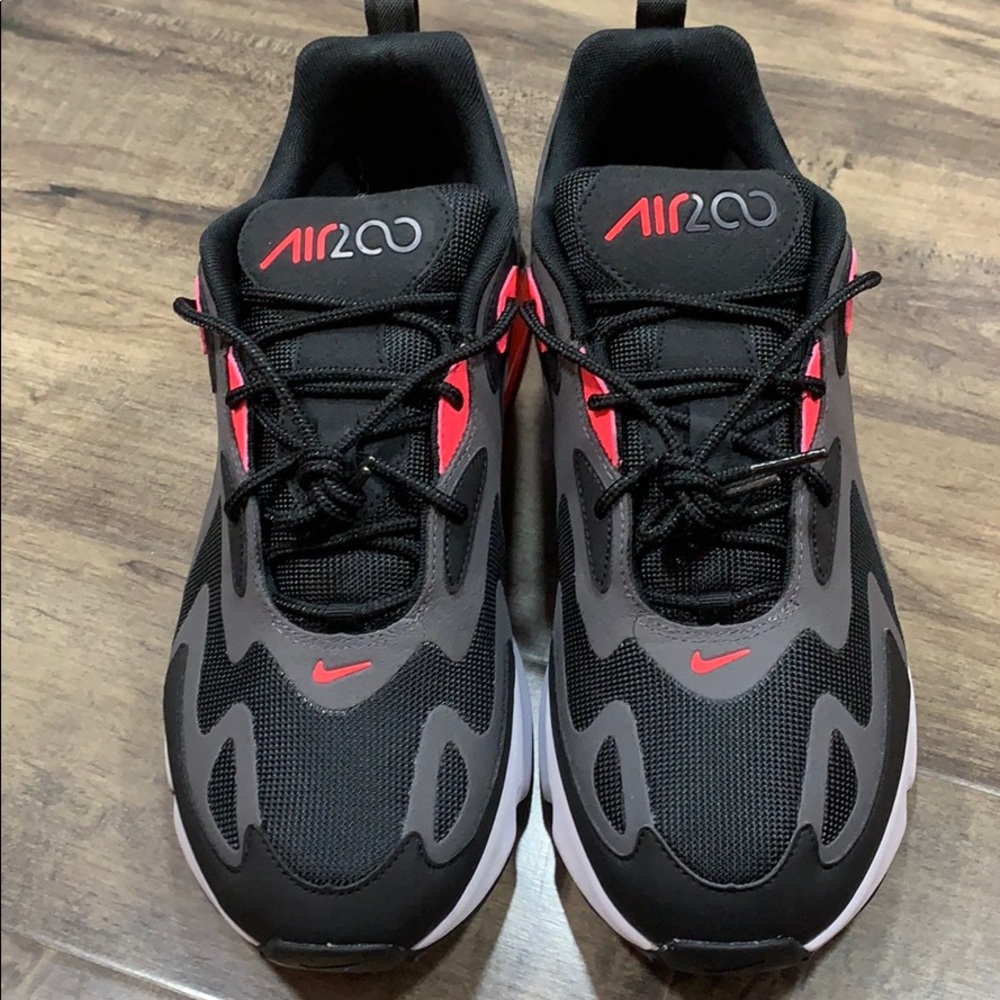 NIKE AIR MAX 200 Thunder Grey/Hot Punch-Black - Picture 11 of 16